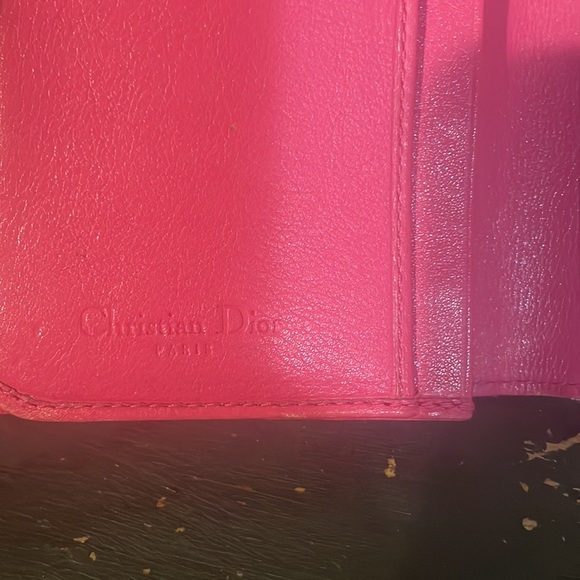 Christian Dior Limited Edition floral canvas and pink lambskin leather bifold - Picture 7 of 7
